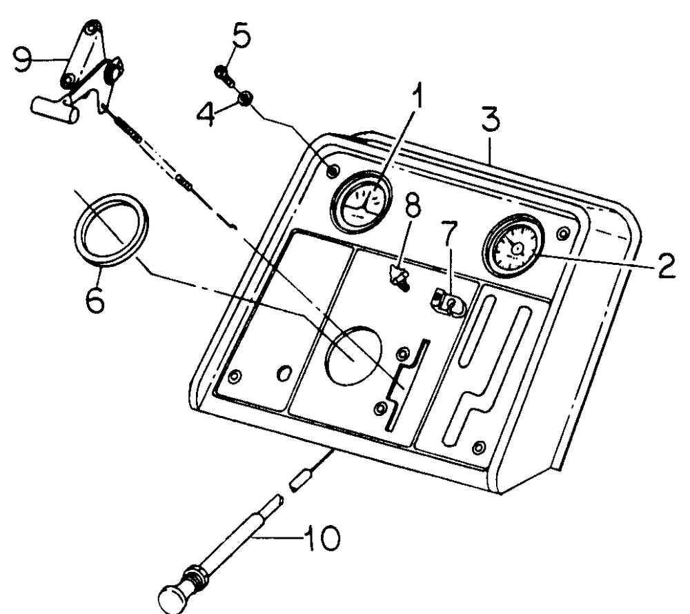 Instrument Panel And Gauges Diagram and Parts List for 1914 145986100-145986399-146986100-146986399 Cub Cadet Lawn Tractor